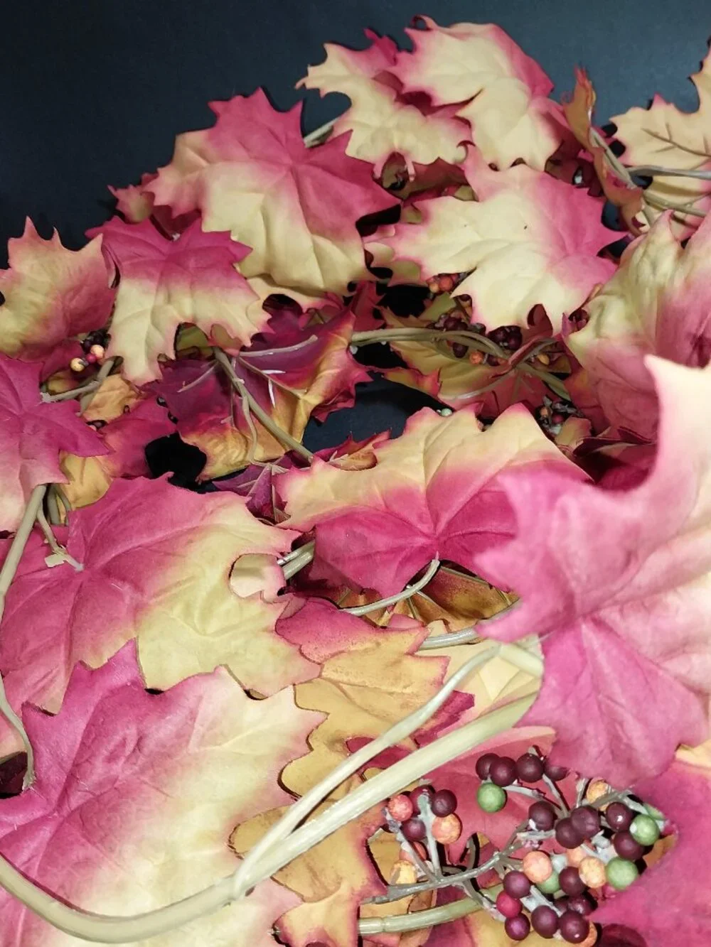 Fall Maple Leaf Fabric Garland Set 4